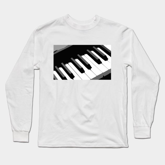Piano Keys Long Sleeve T-Shirt by JadedAlice